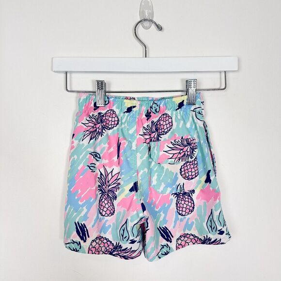 Vintage Summer Colorful Toddler Swim Shorts Sz 4 Pineapples - Picture 3 of 8